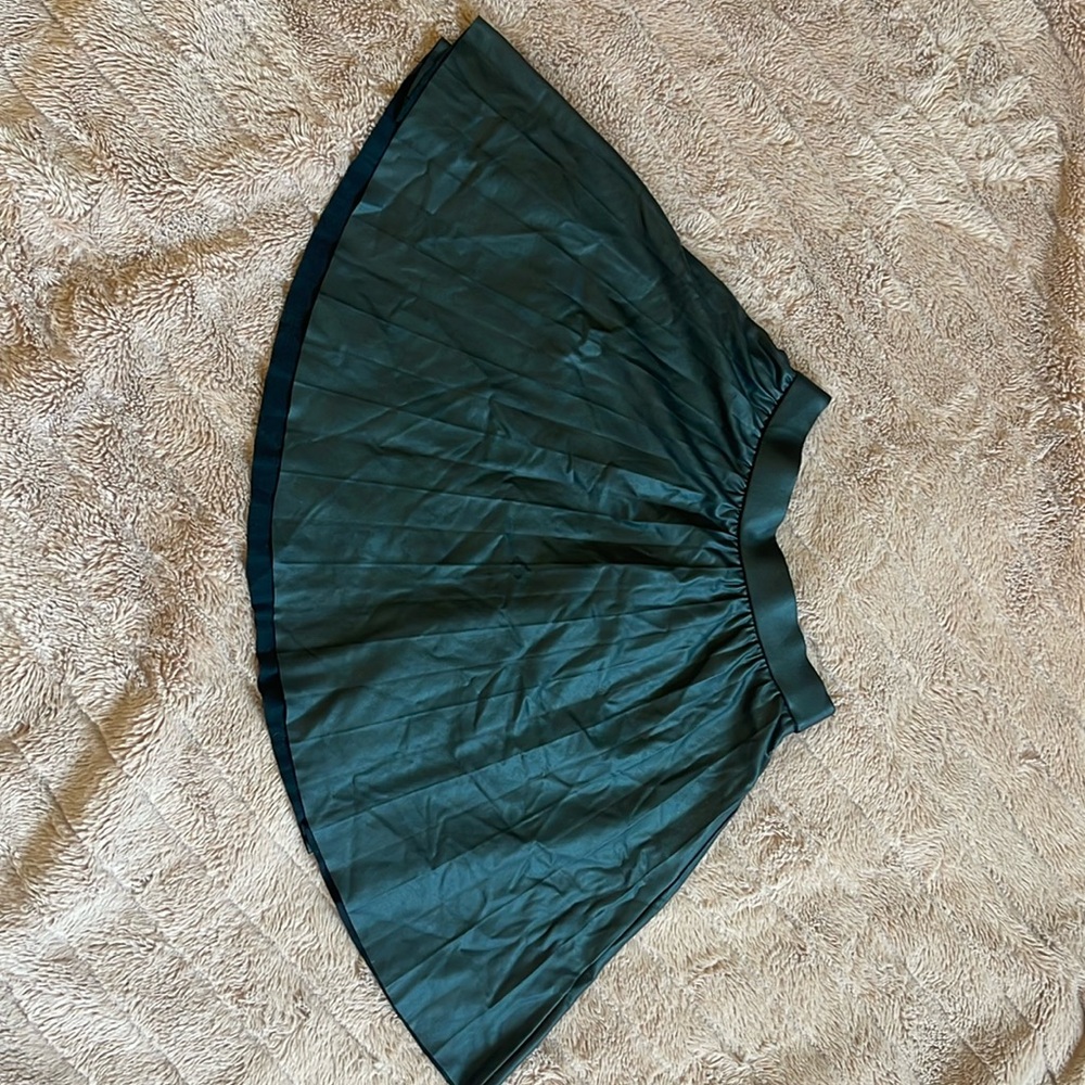 ZARA , size 10, black faux leather skirt